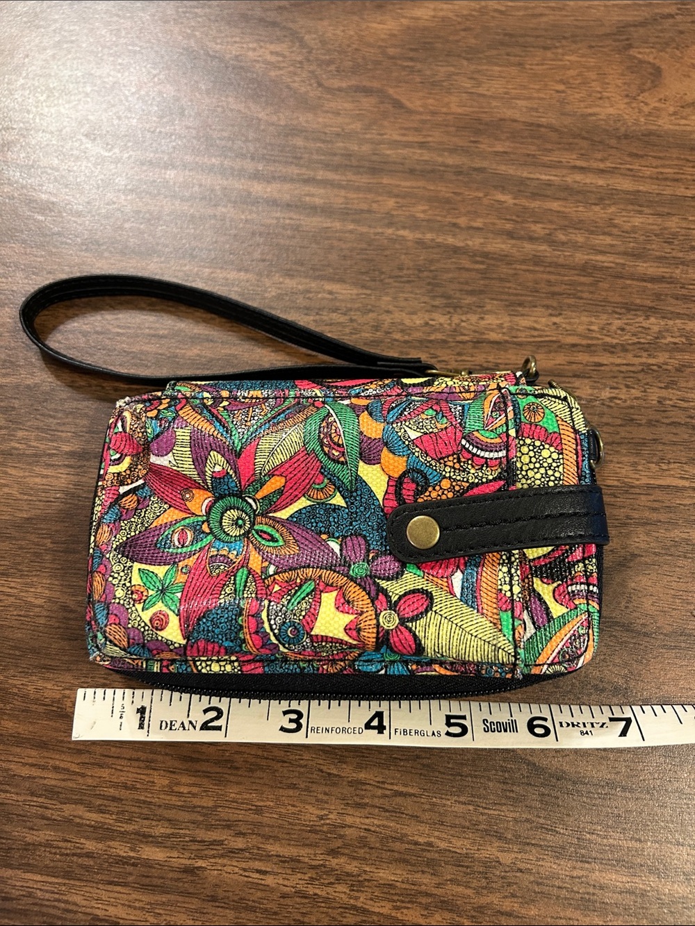 Sakroots Multicolor Floral Wristlet Clutch